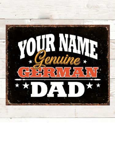 German Dad : Tin Signs