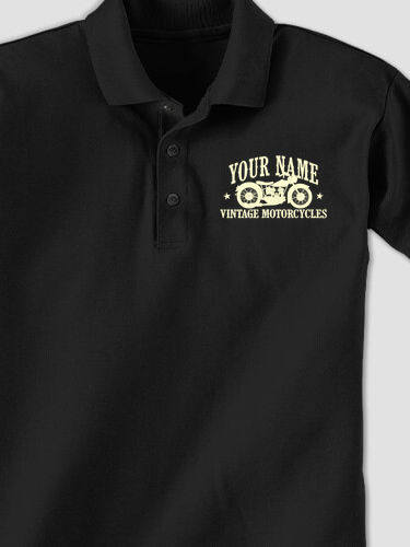 Vintage Motorcycles : Embroidered Polo Shirts