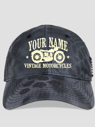 Vintage Motorcycles : Embroidered Kryptek Tactical Camo Hats