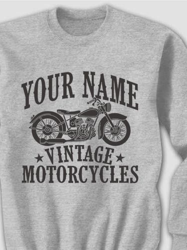 Vintage Motorcycles : Printed Sweatshirts