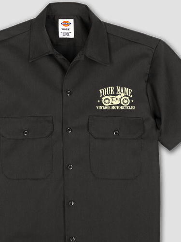 Vintage Motorcycles : Embroidered Work Shirts