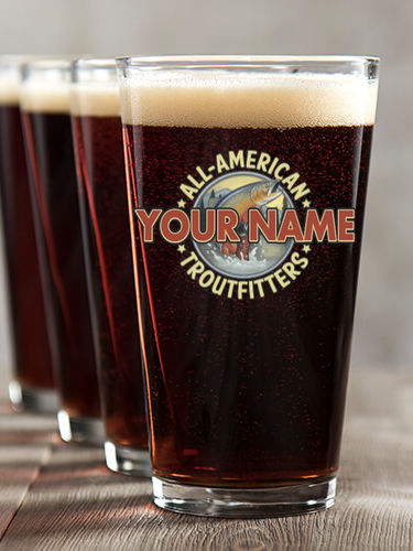 Troutfitters : Pint Glasses - Color Printed