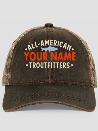 Troutfitters : Embroidered 2-Tone Camo Hats