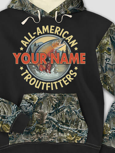 Troutfitters : Printed 2-Tone Camo Hoodies