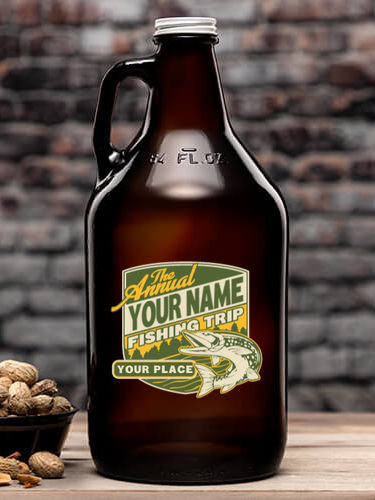Fishing Trip : Beer Growlers - Color Printed