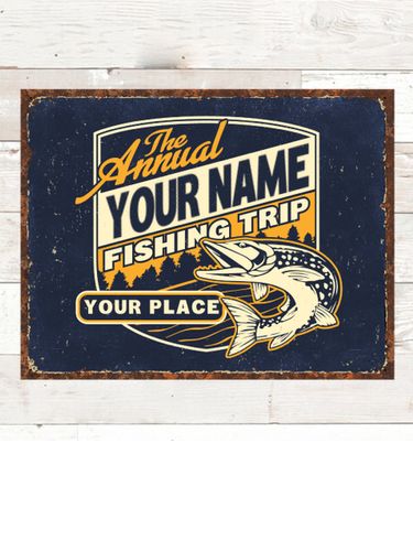 Fishing Trip : Tin Signs