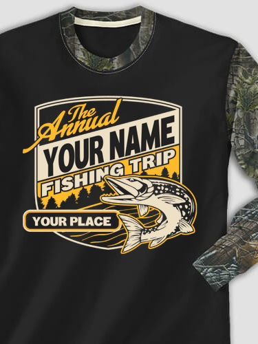 Fishing Trip : Printed 2-Tone Camo Long Sleeves