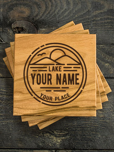Vintage Lake : Coasters - Engraved