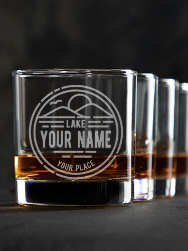 Vintage Lake : Rocks Glasses - Engraved