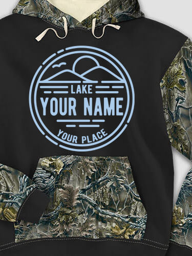 Vintage Lake : Printed 2-Tone Camo Hoodies