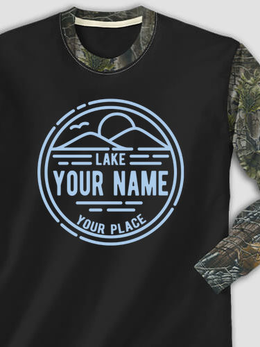 Vintage Lake : Printed 2-Tone Camo Long Sleeves