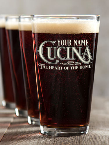 Cucina : Pint Glasses - Color Printed