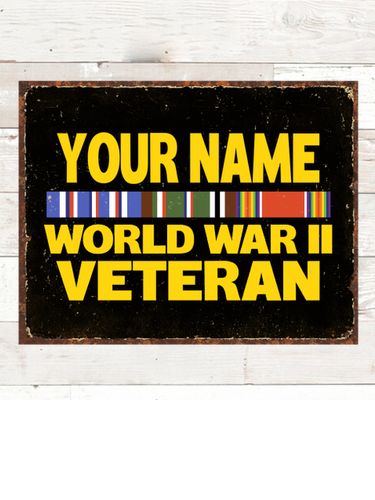 WW2 European Veteran : Tin Signs