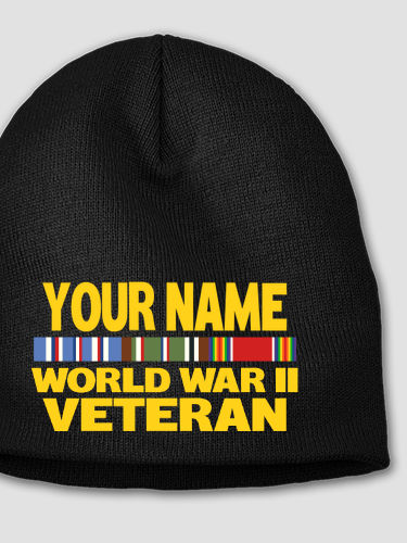 WW2 European Veteran : Embroidered Beanies