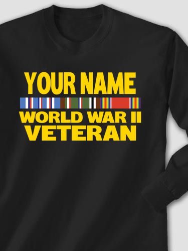 WW2 European Veteran : Printed Long Sleeves