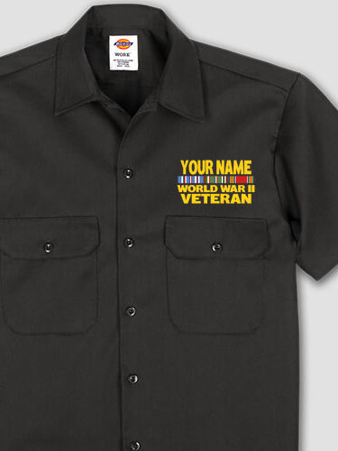 WW2 European Veteran : Embroidered Work Shirts