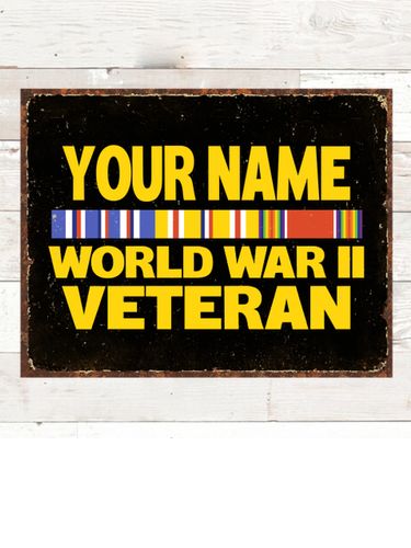 WW2 Pacific Veteran : Tin Signs