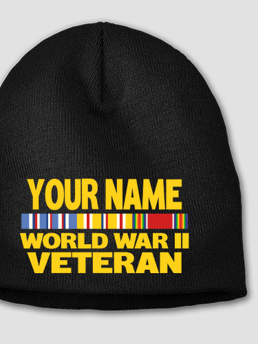 WW2 Pacific Veteran : Embroidered Beanies