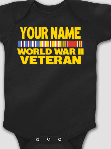 WW2 Pacific Veteran : Printed Baby Bodysuits