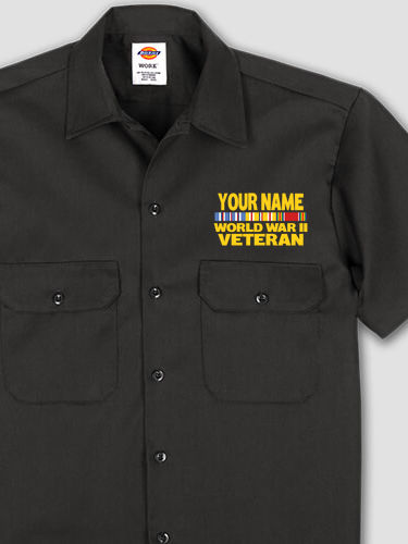 WW2 Pacific Veteran : Embroidered Work Shirts