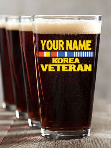 Korea Veteran : Pint Glasses - Color Printed