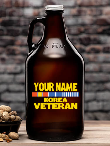 Korea Veteran : Beer Growlers - Color Printed