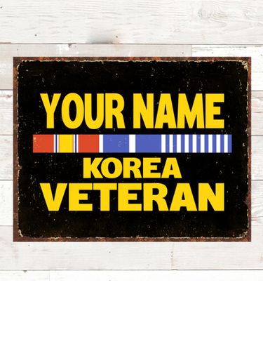Korea Veteran : Tin Signs