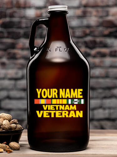 Vietnam Veteran : Beer Growlers - Color Printed