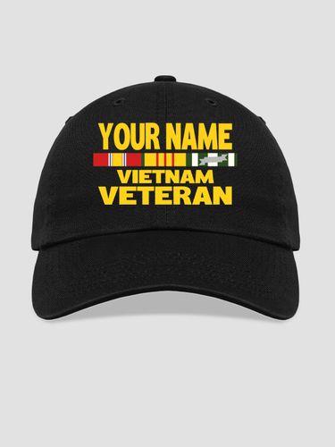Vietnam Veteran : Embroidered Baseball Hats