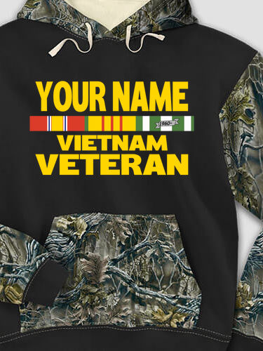 Vietnam Veteran : Printed 2-Tone Camo Hoodies