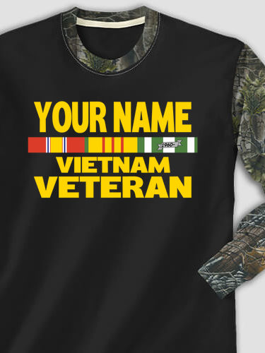 Vietnam Veteran : Printed 2-Tone Camo Long Sleeves