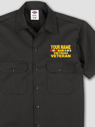 Vietnam Veteran : Embroidered Work Shirts