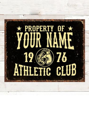 Athletic Club : Tin Signs