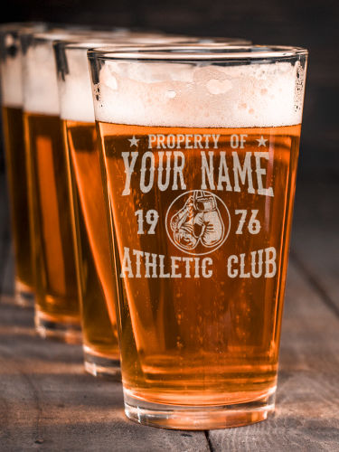 Athletic Club : Pint Glasses - Engraved