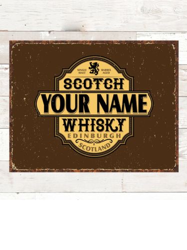 Scotch Whisky : Tin Signs