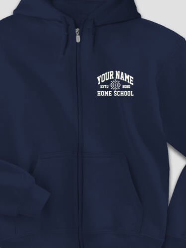 Homeschool 2020 : Embroidered Zip Hoodies