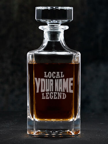 Local Legend : Whiskey Decanter - Engraved