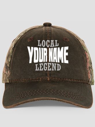 Local Legend : Embroidered 2-Tone Camo Hats