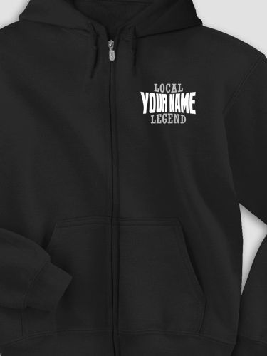 Local Legend : Embroidered Zip Hoodies
