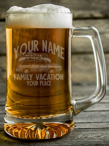 Retro Family Vacation : Beer Mugs - Engraved