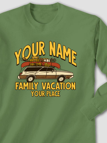 Retro Family Vacation : Printed Long Sleeves