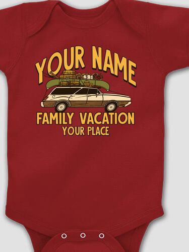 Retro Family Vacation : Printed Baby Bodysuits