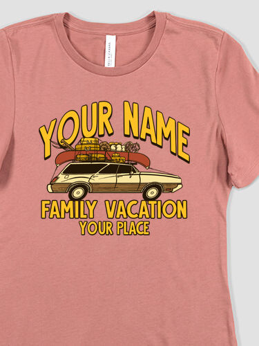 Retro Family Vacation : Premium Ladies T-Shirts