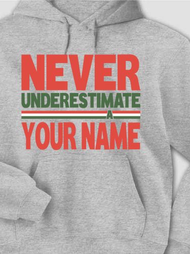Never Underestimate Italian : Printed Hoodies