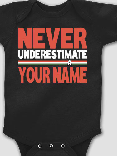 Never Underestimate Italian : Printed Baby Bodysuits