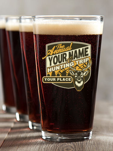 Hunting Trip : Pint Glasses - Color Printed
