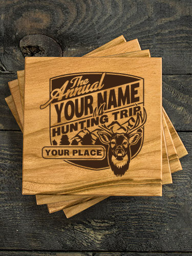 Hunting Trip : Coasters - Engraved