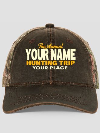 Hunting Trip : Embroidered 2-Tone Camo Hats