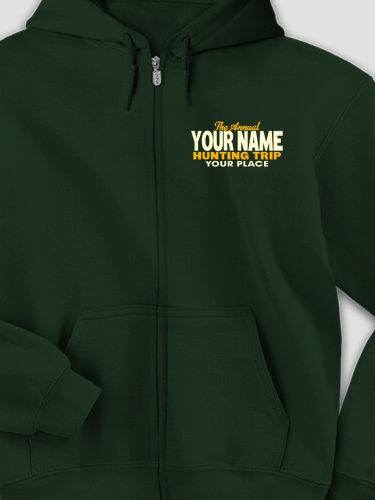 Hunting Trip : Embroidered Zip Hoodies