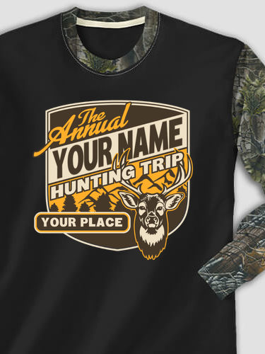 Hunting Trip : Printed 2-Tone Camo Long Sleeves